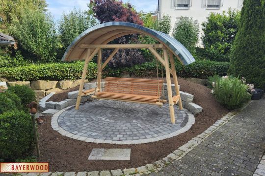 Hollywoodschaukel, Altholz, Holzschaukel, Hollywoodschaukel Hohen Bogen, Terrasse, Garten